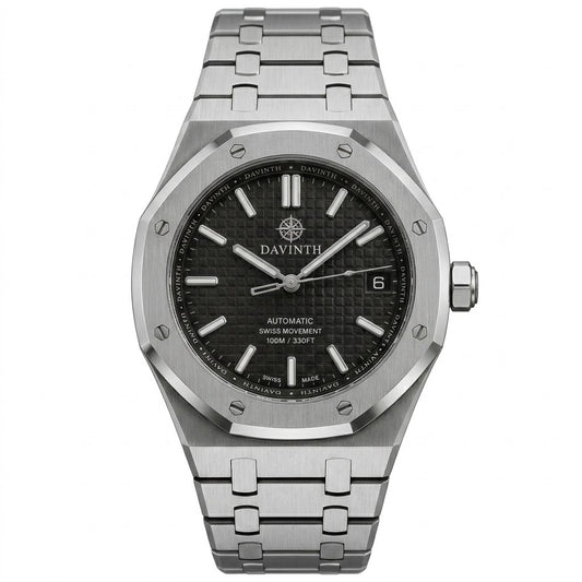 Davinth VANGUARD 41 / TAPISSERIE Silver Dial / OCTAGONAL Steel Case & Bracelet